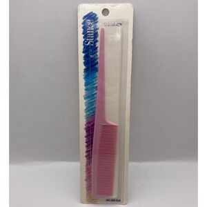 Vintage Pink Or  Blue Plastic Curl Comb By Stance # 91-503 USA New In Package
